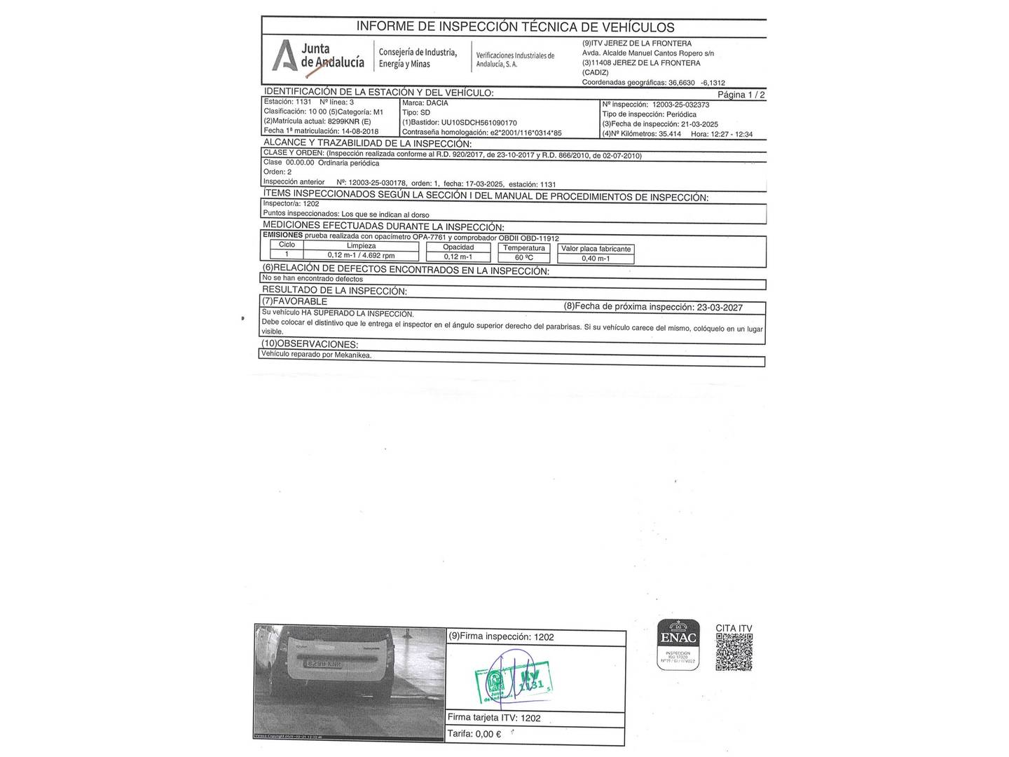 Foto Dacia Dokker Dacia Dokker dCi 75 Ambiance (75 CV)