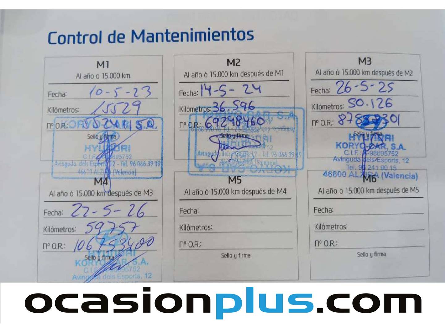 Foto del mantenimiento del Hyundai i30 Hyundai i30 1.5 DPI Klass SLX (110 CV)