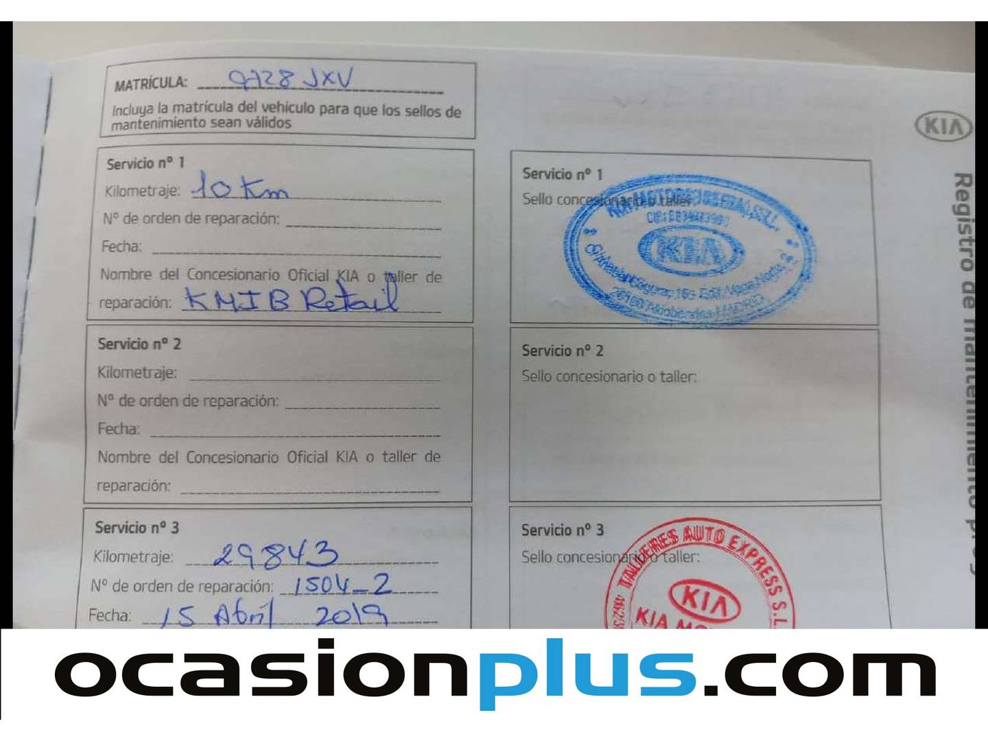 Foto del mantenimiento del KIA Sportage KIA Sportage 1.7 CRDi VGT Eco-Dynamics Drive 4x2 (115 CV)