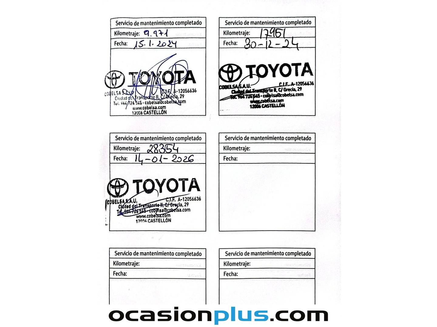 Foto del mantenimiento del Toyota Yaris Toyota Yaris 120H Active Tech (116 CV)
