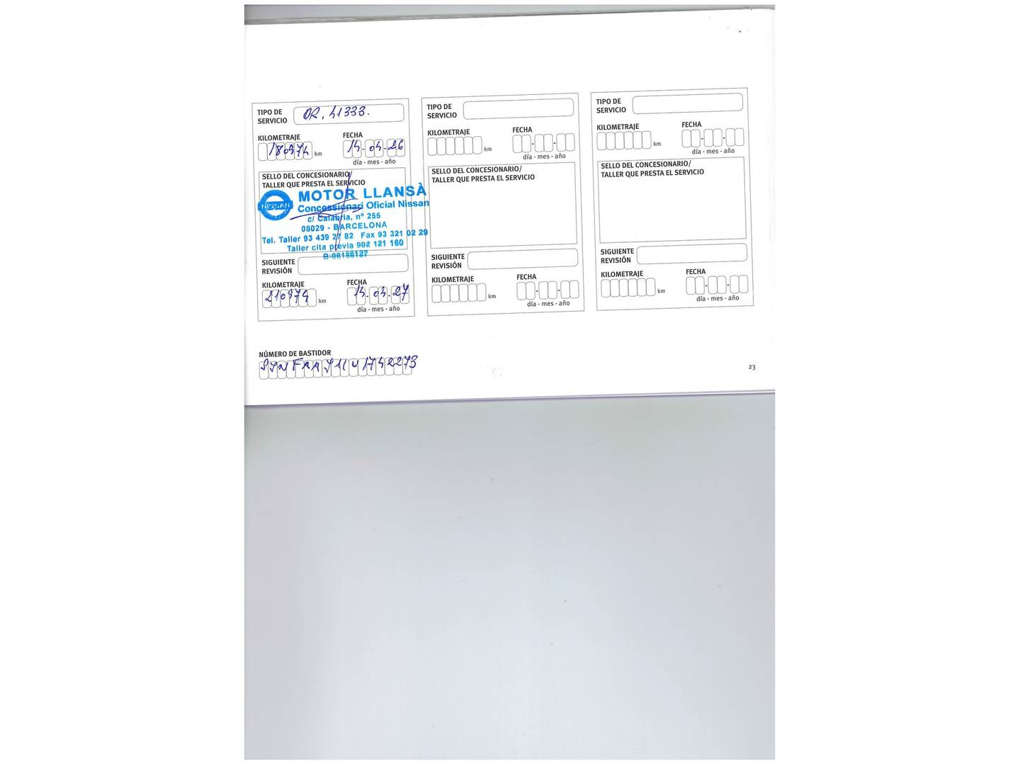 Foto del mantenimiento del Nissan QASHQAI Nissan Qashqai 1.5 dCi N-Connecta 4x2 (110 CV)