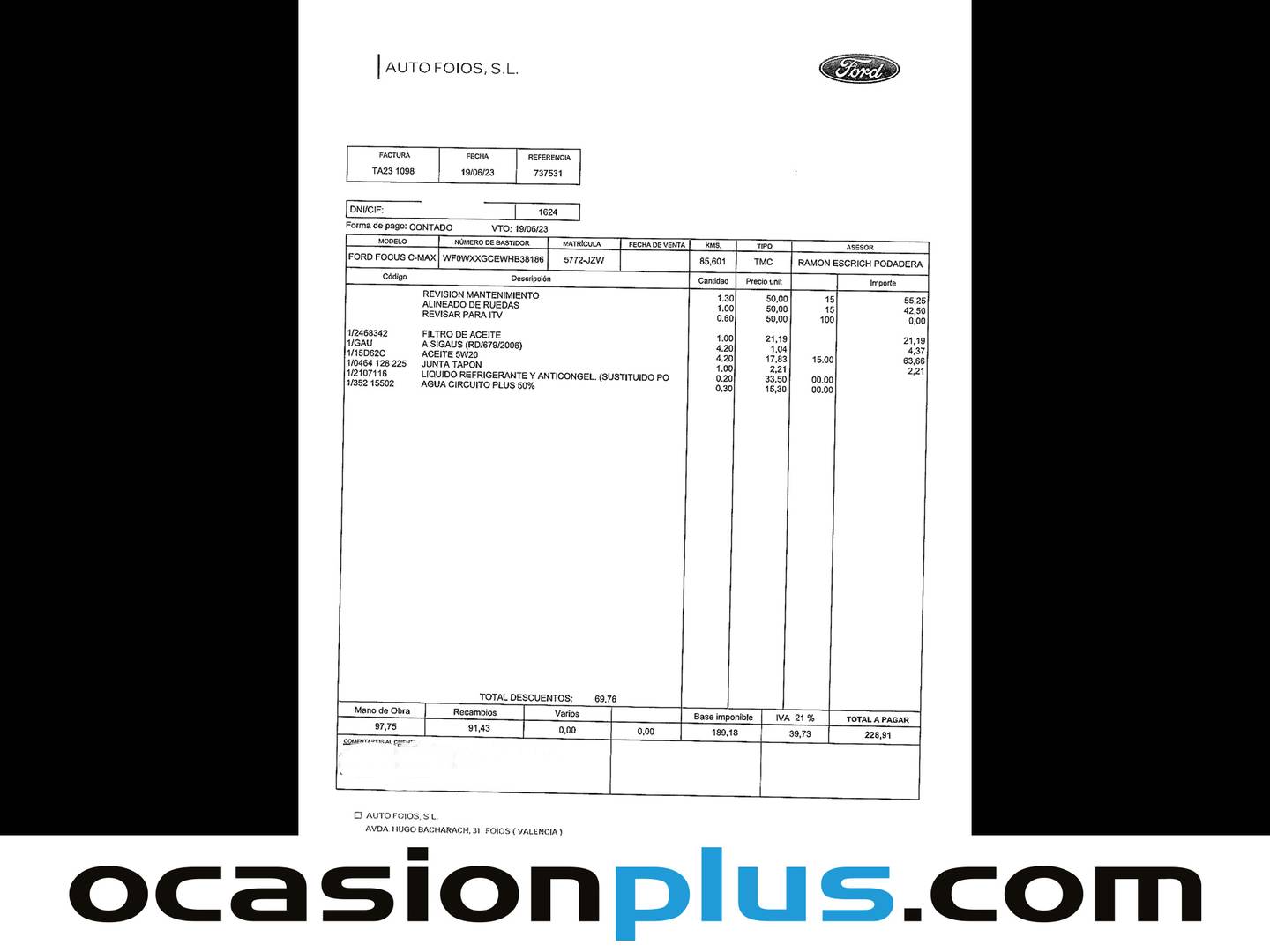 Foto Ford Grand C-Max Ford Grand C-Max 1.0 EcoBoost S&S Titanium (125 CV)