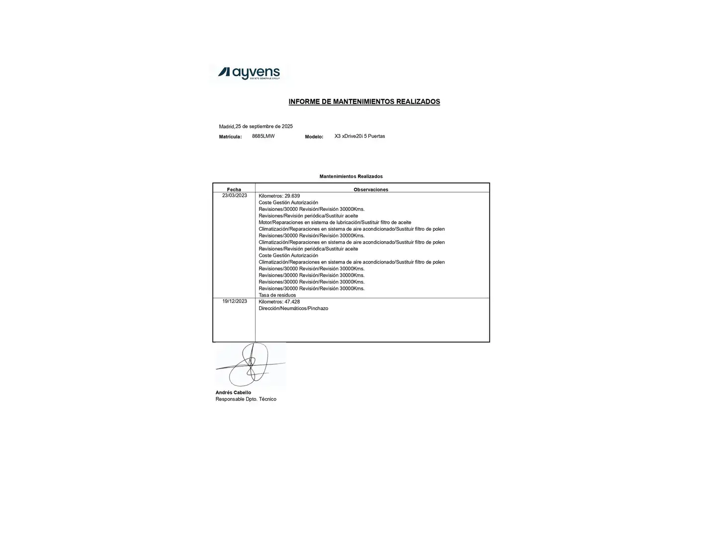 Mantenimiento