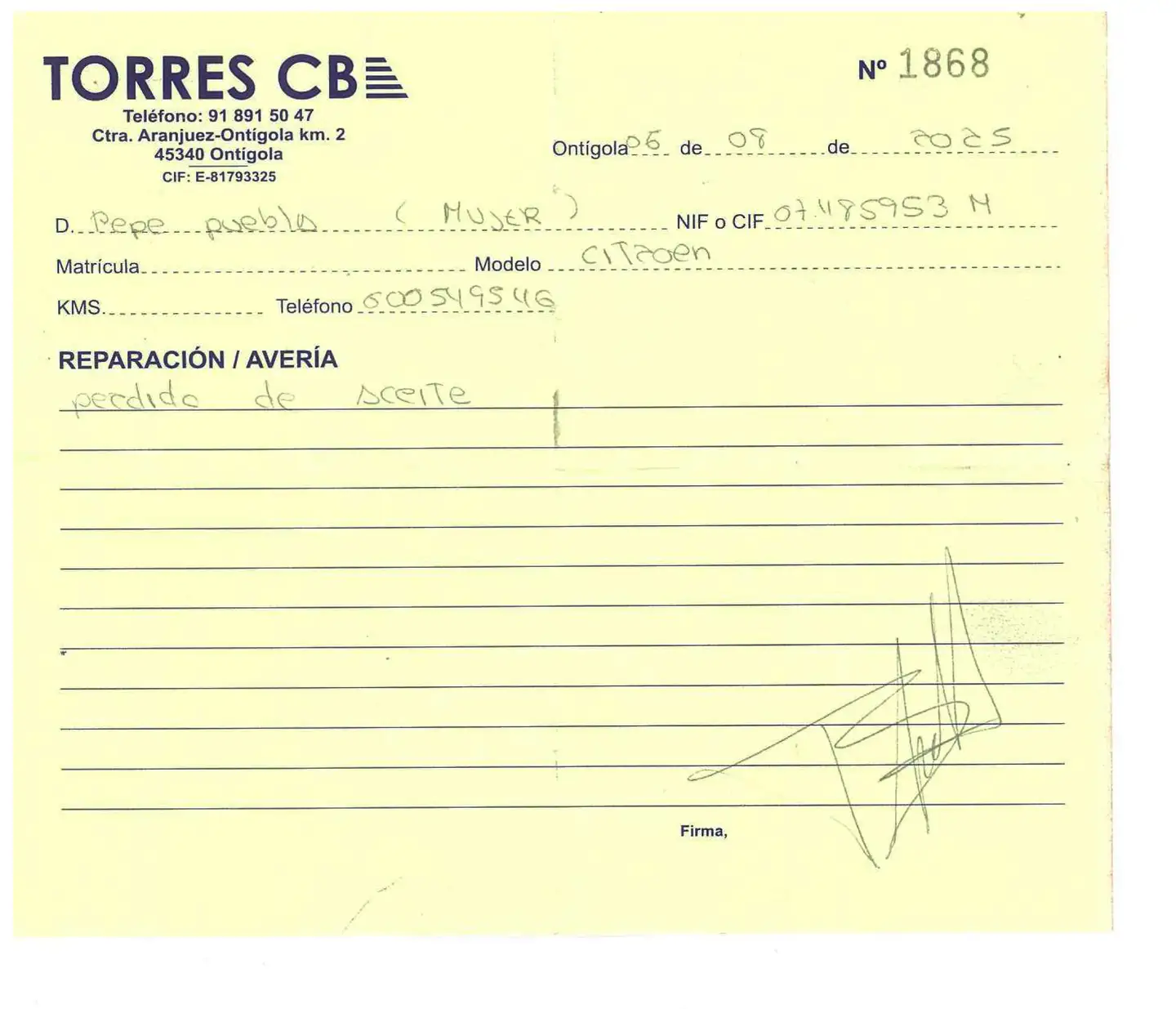 Mantenimiento
