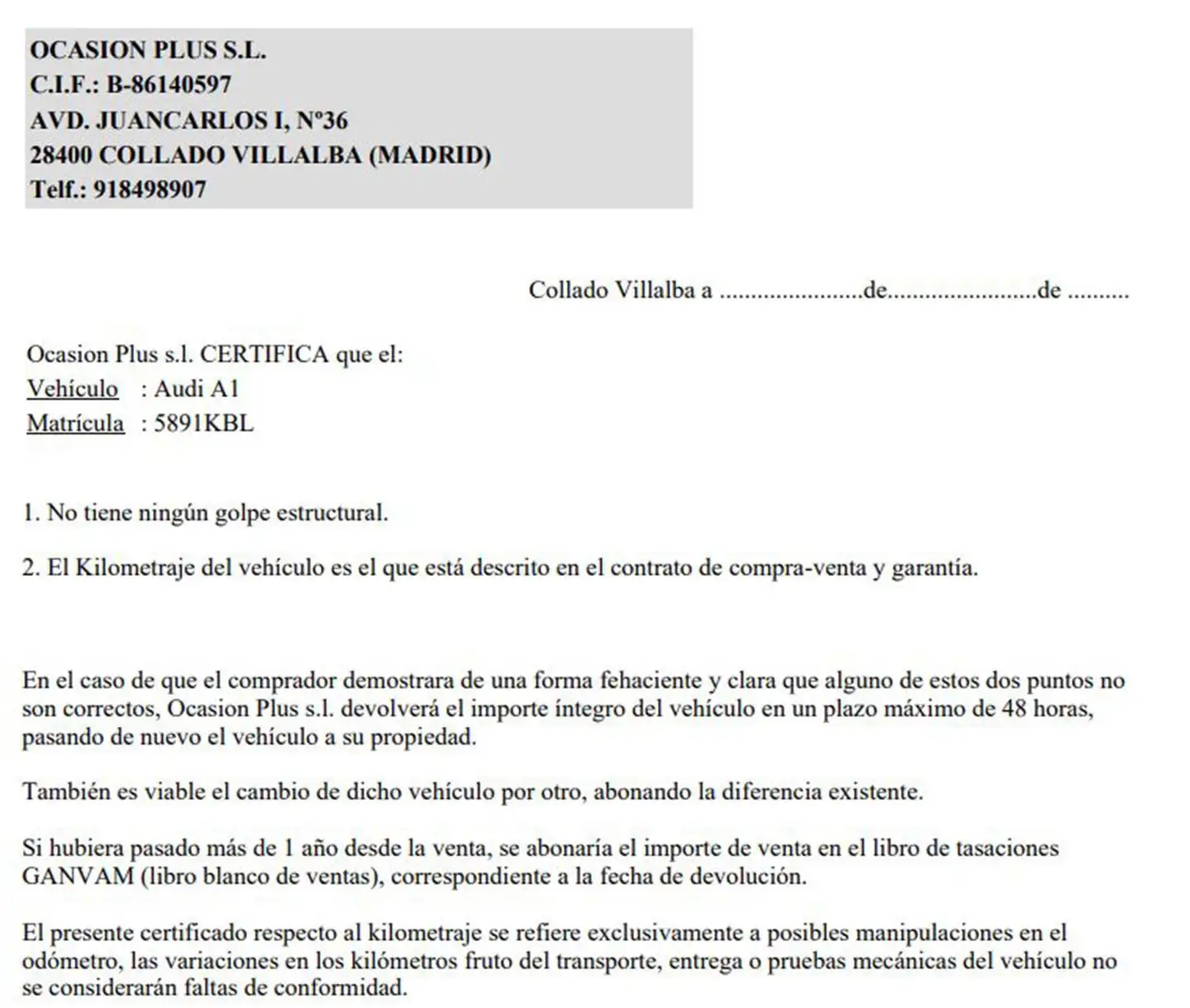 Certificado