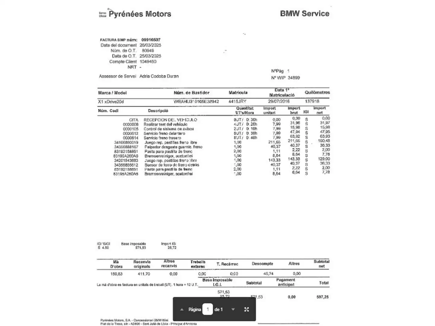 Foto BMW X1 BMW X1 xDrive20dA (190 CV)