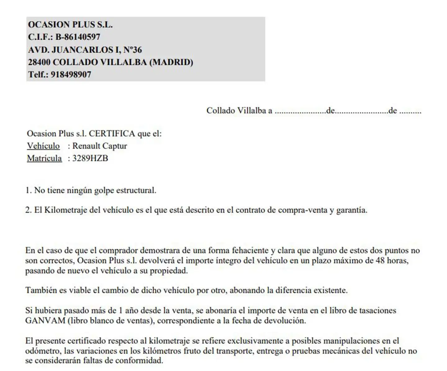 Certificado