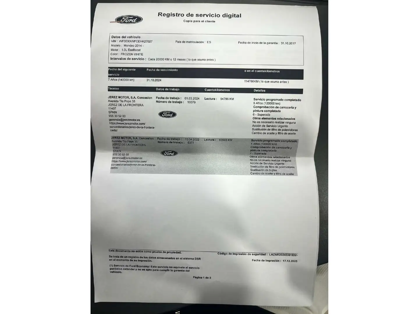 Foto Ford Mondeo Ford Mondeo 1.0 EcoBoost Trend (125 CV)