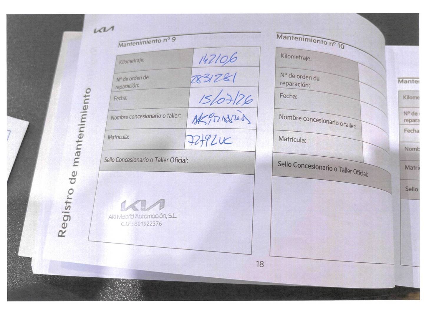 Foto del mantenimiento del KIA XCeed KIA XCeed 1.6 GDi PHEV eTech (141 CV)