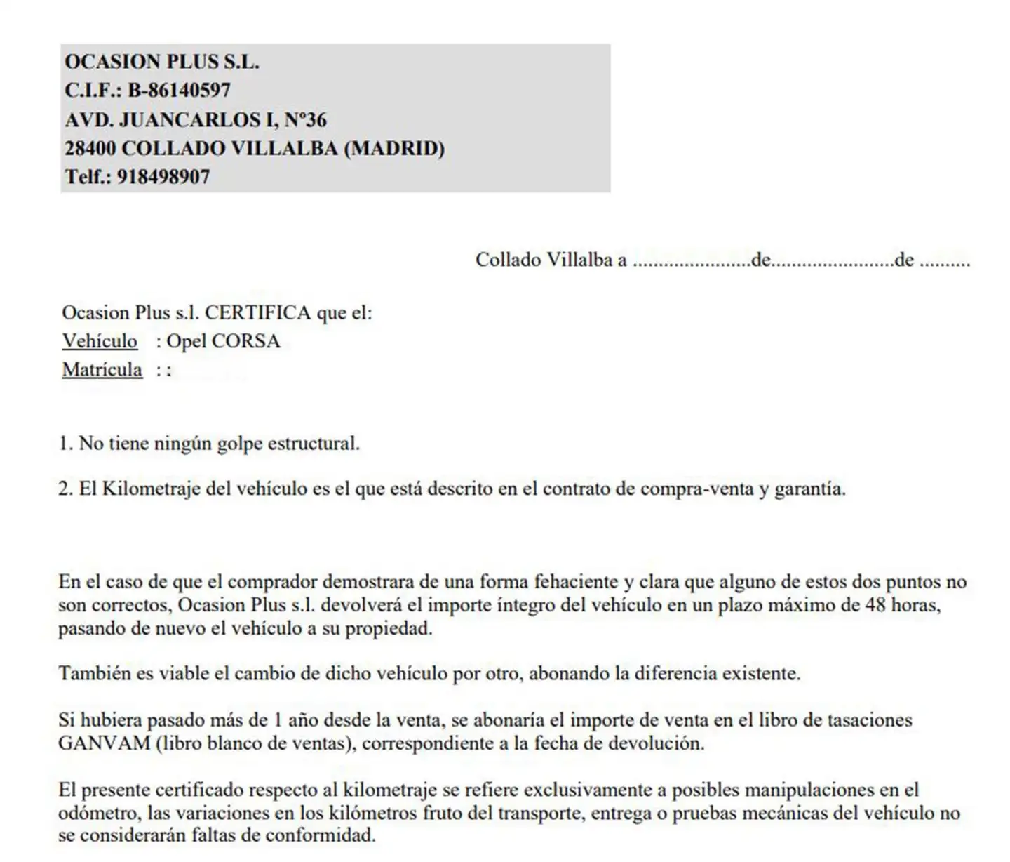 Certificado