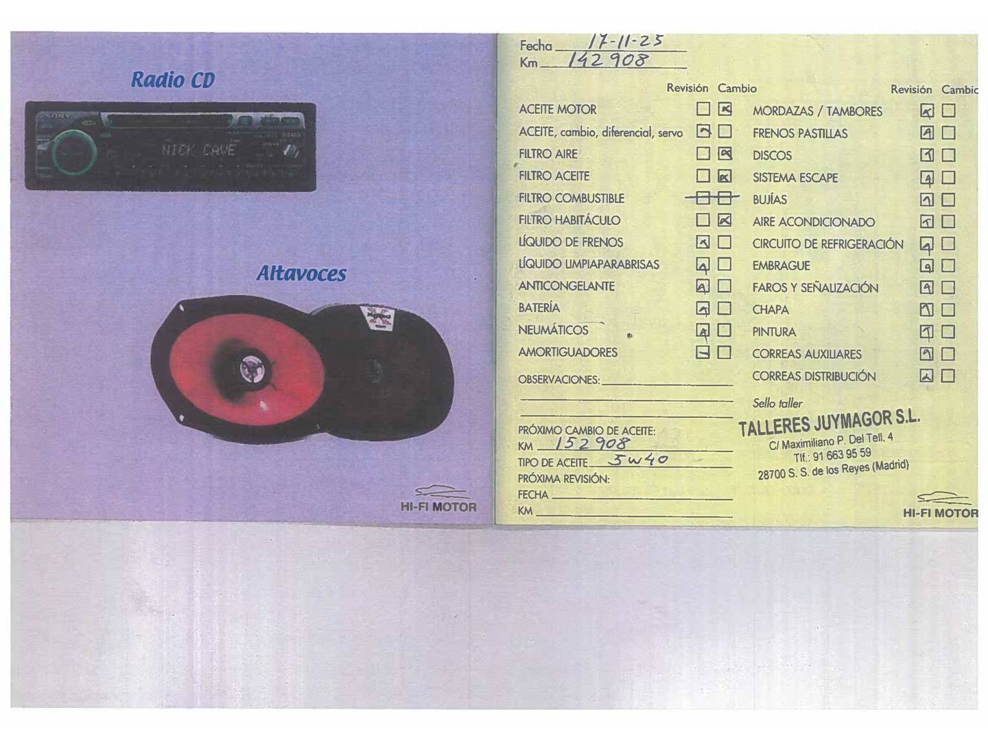 Foto del mantenimiento del Renault Mégane Renault Megane Zen Energy TCe (130 CV)