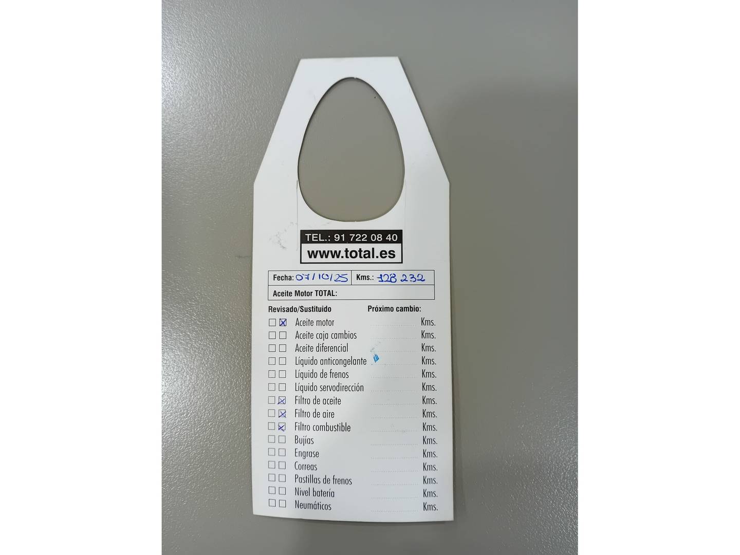 Foto del mantenimiento del Peugeot 308 Peugeot 308 BlueHDi 130 S&S Allure (130 CV)