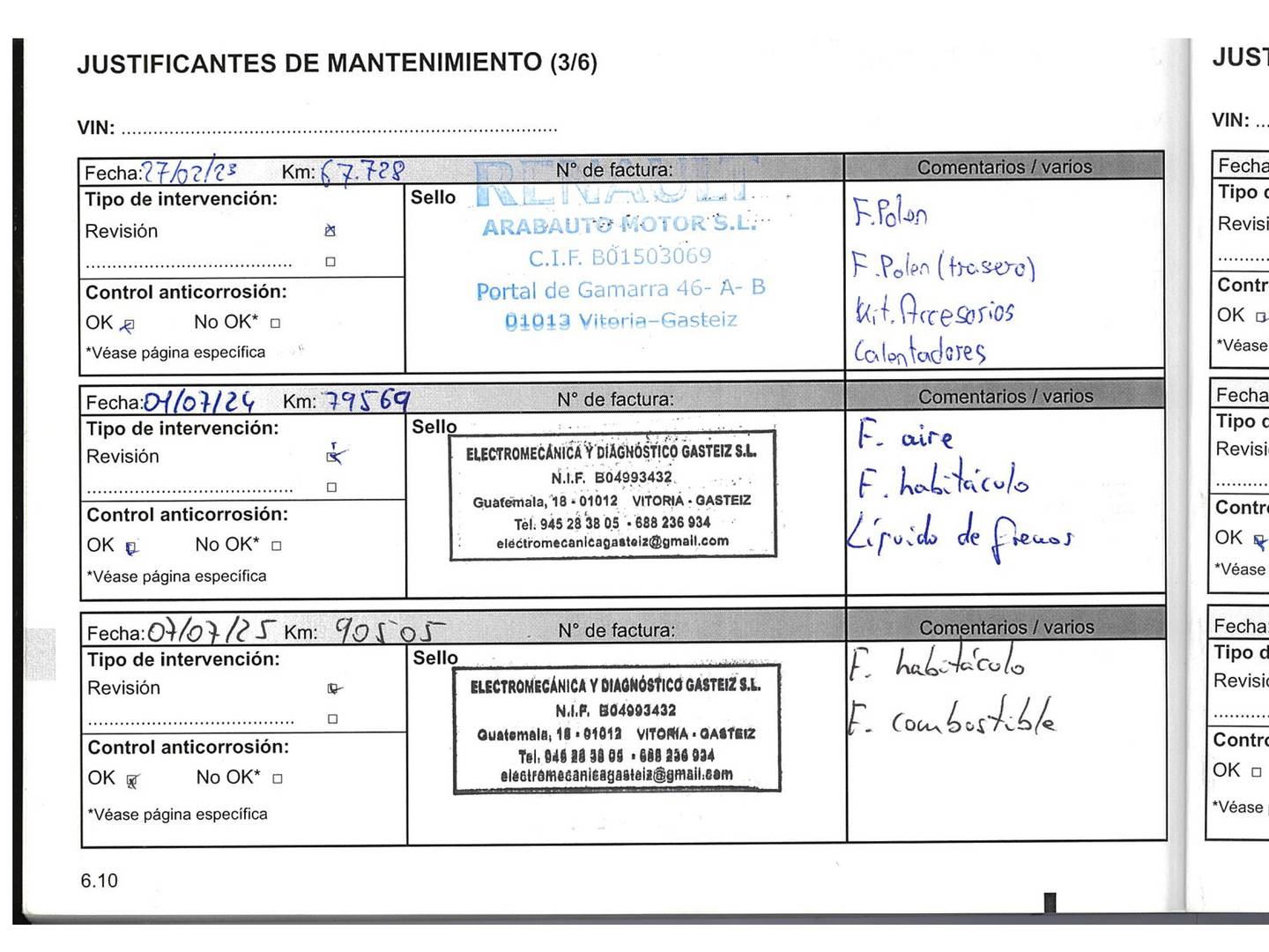 Foto del mantenimiento del Renault Espace Renault Espace Initiale Paris Energy dCi  (160 CV) TT EDC 7 Plazas