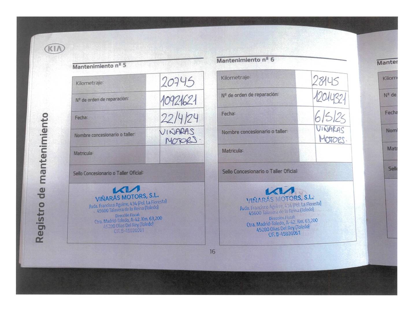 Foto del mantenimiento del KIA XCeed KIA XCeed 1.0 T-GDi Drive (120 CV)
