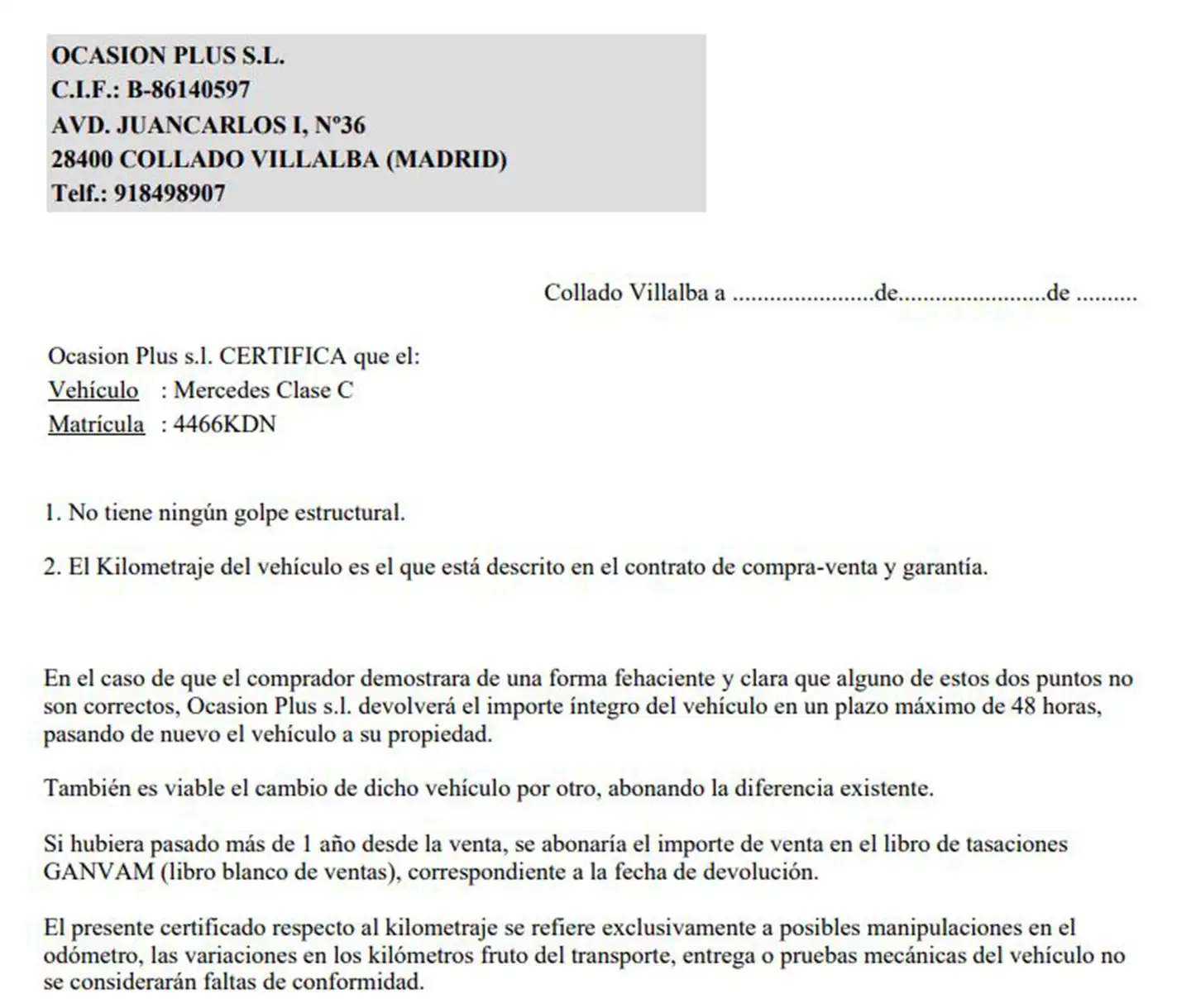 Certificado