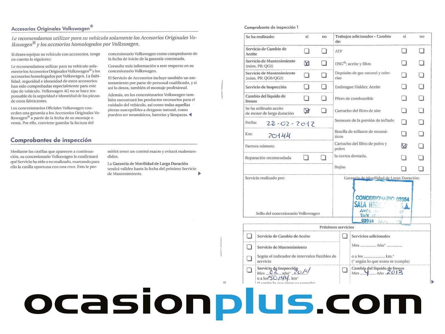 Foto del mantenimiento del Volkswagen Golf Plus Volkswagen Golf Plus Plus Sport 1.4 TSI  (122 CV)