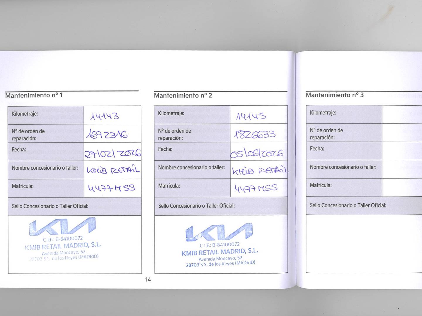 Foto del mantenimiento del KIA Sportage KIA Sportage 1.6 CRDi MHEV Drive 4x2 (136 CV)