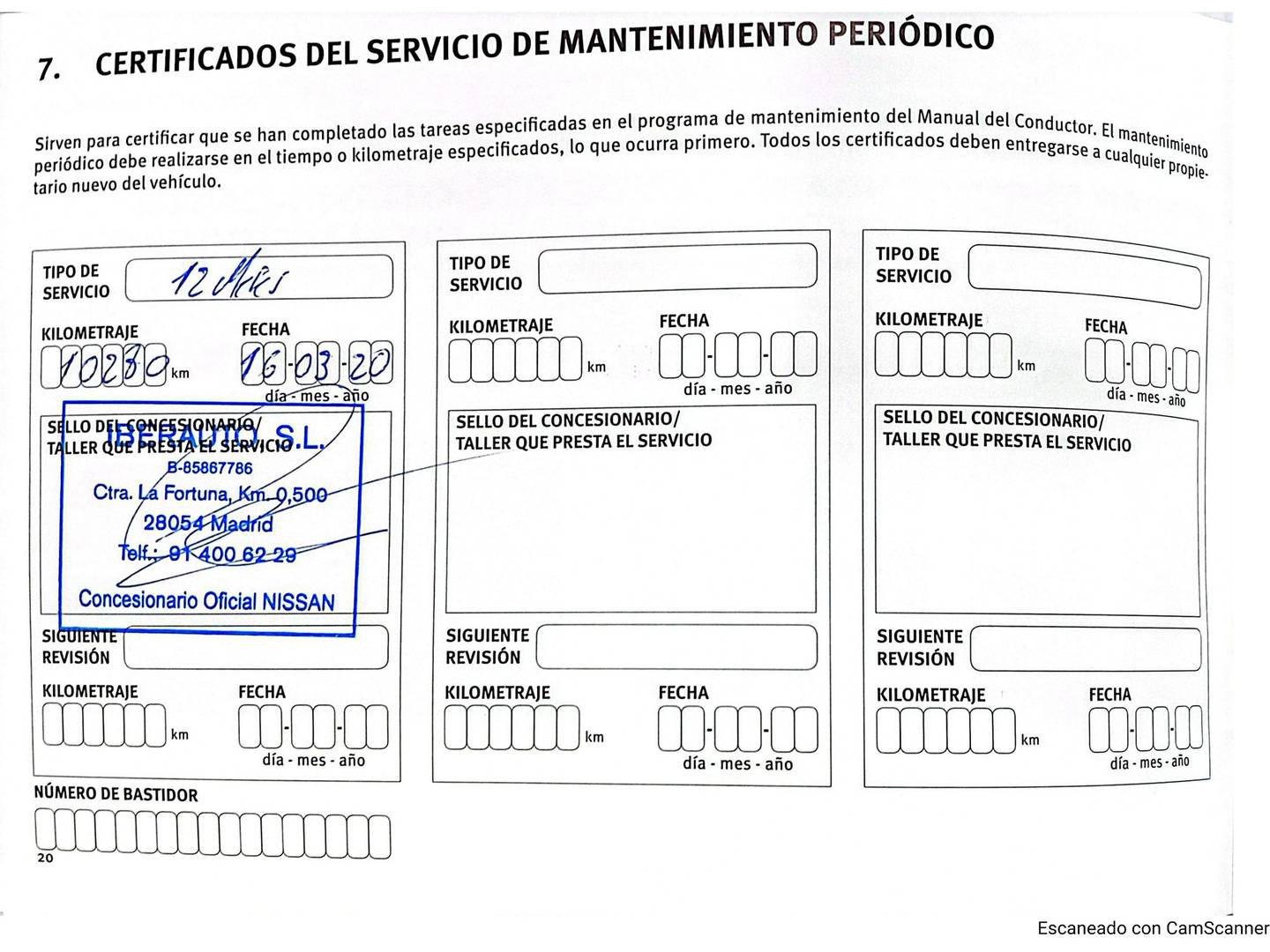 Foto del mantenimiento del Nissan QASHQAI Nissan Qashqai dCi 115 N-Connecta 4x2 (115 CV)
