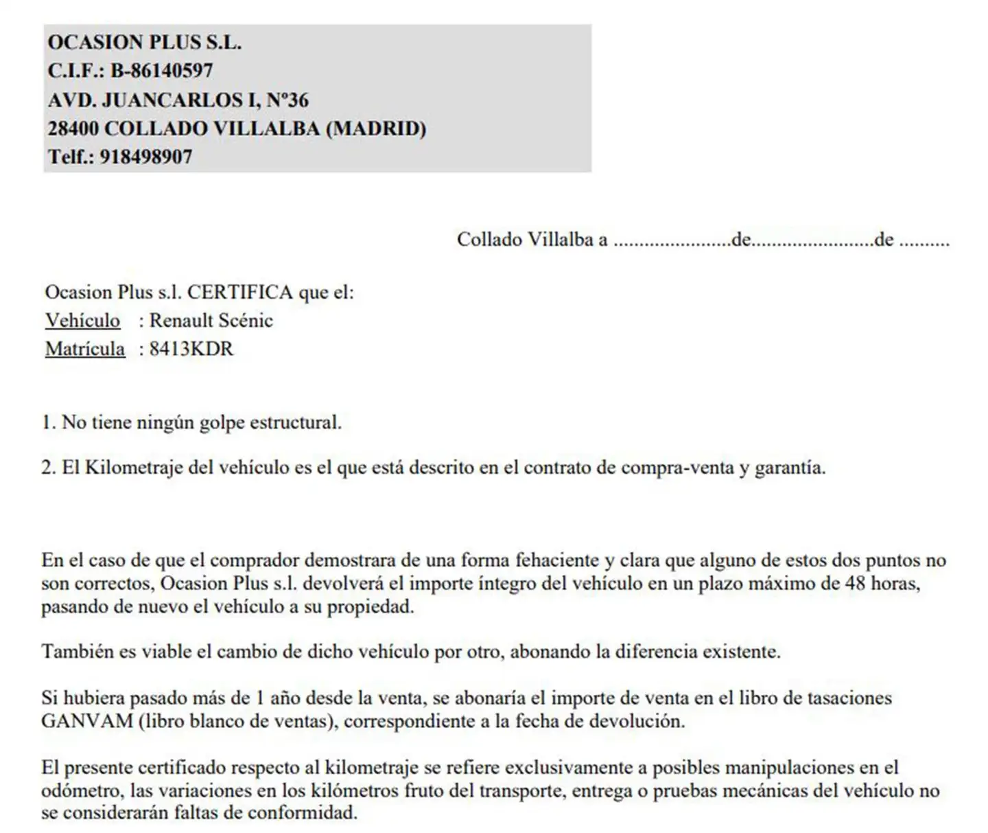 Certificado