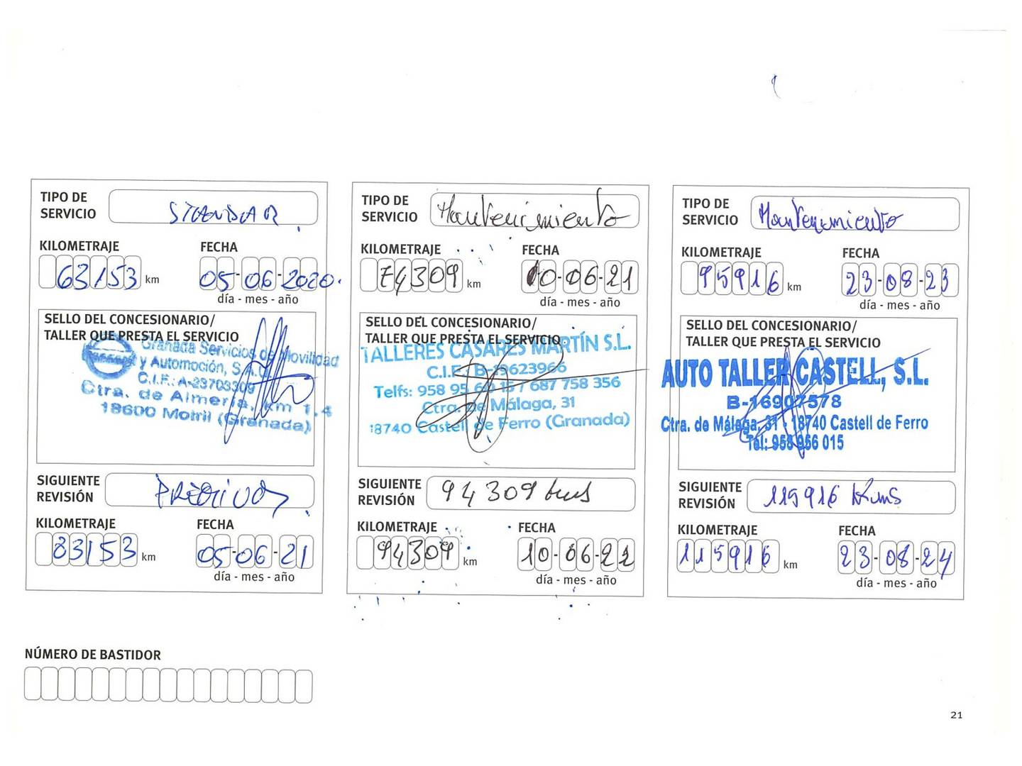 Foto del mantenimiento del Nissan X-TRAIL Nissan X-Trail 1.6 dCi Tekna Xtronic (130 CV)