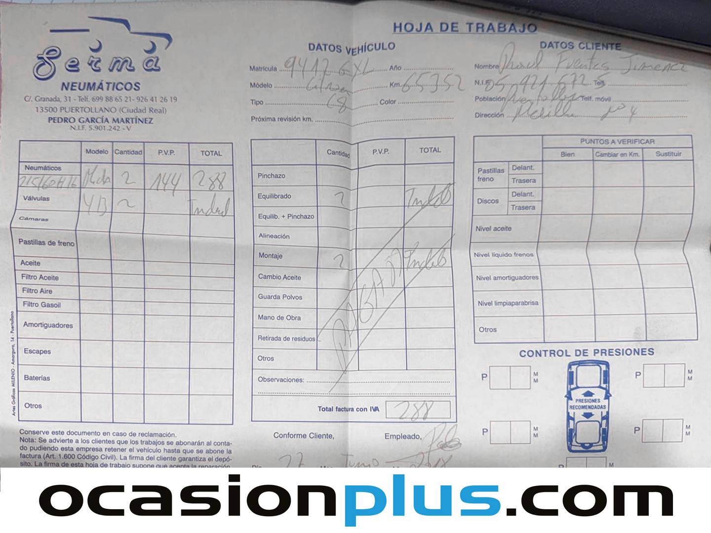 Foto del mantenimiento del Citroën C8 Citroën C8 2.0 HDI Premier (138 CV)