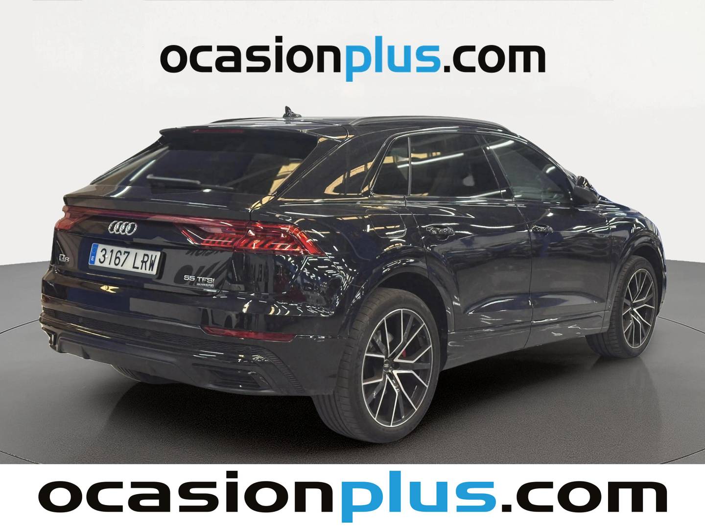 Foto trasera Audi Q8 Audi Q8 Black line 55 TFSI quattro (340 CV) tiptronic derecha