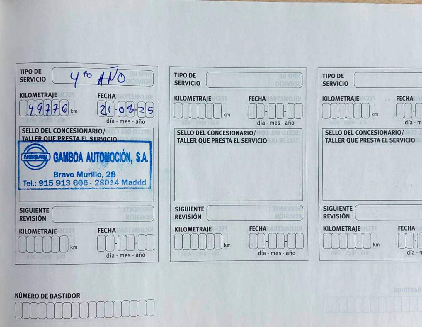 Foto del mantenimiento del Nissan JUKE Nissan Juke DIG-T N-Connecta 4x2 (114 CV)