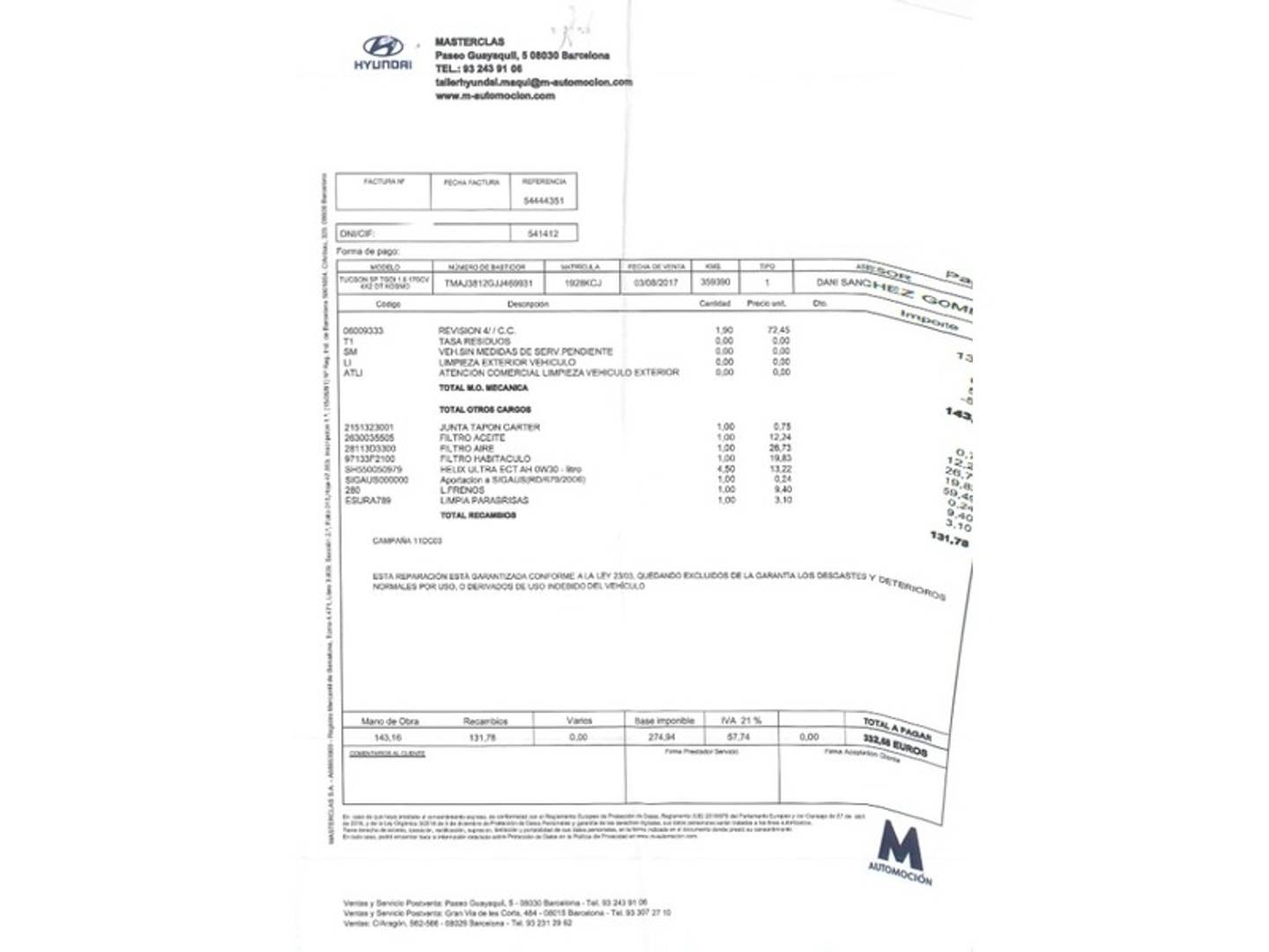 Foto Hyundai Tucson Hyundai Tucson 1.6 TGDI Kosmo DCT 4x2 (176 CV)