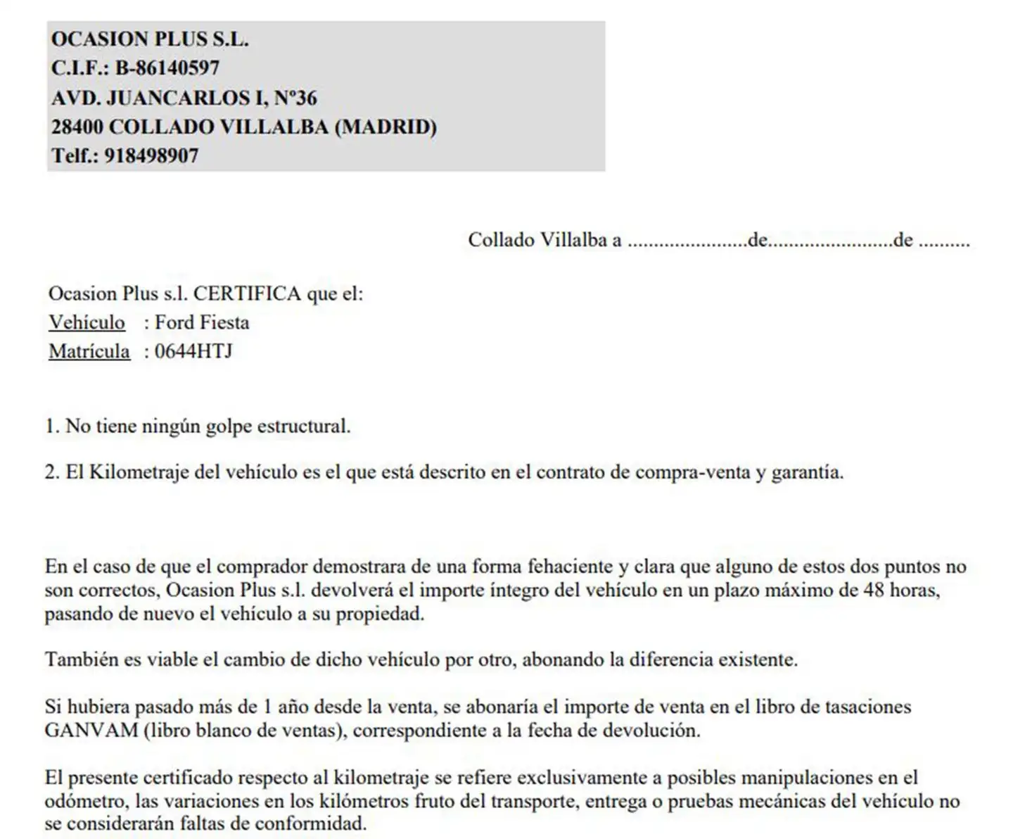 Certificado