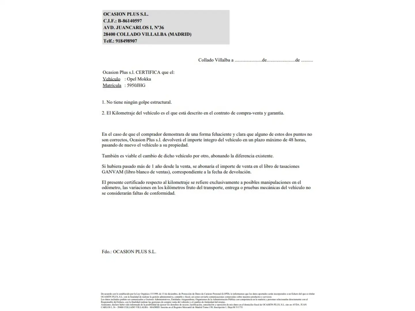 Certificado