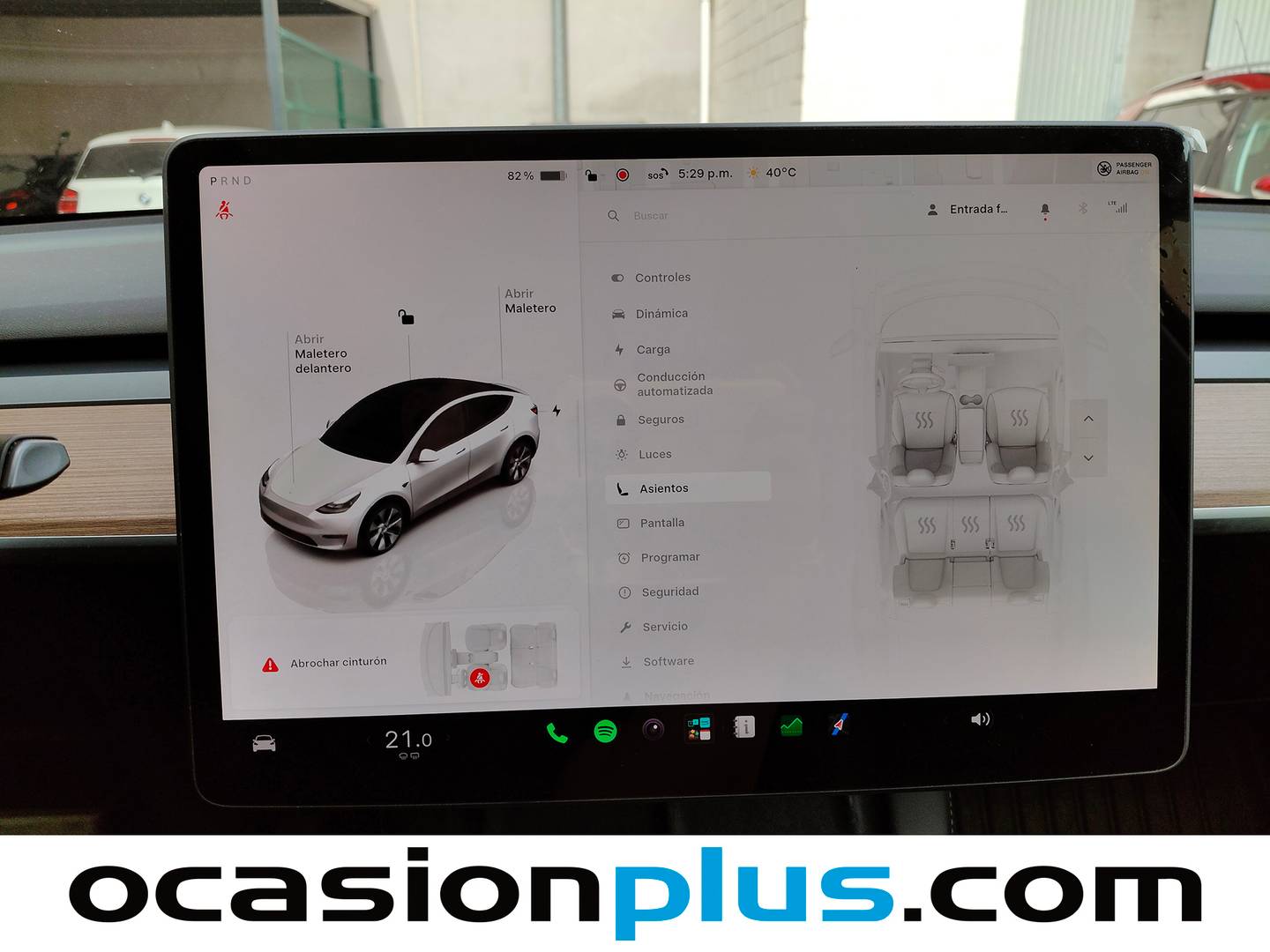 Equipamiento del Tesla Model Y Tesla Model Y Tracción Trasera RWD (256 CV)