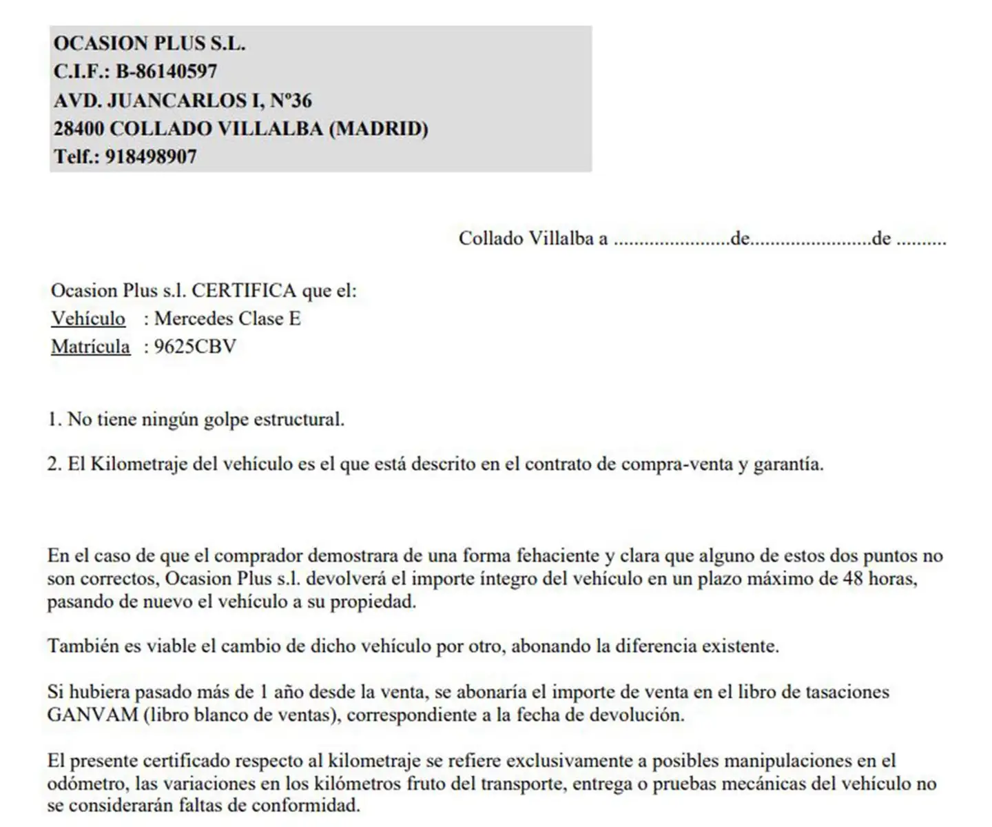 Certificado