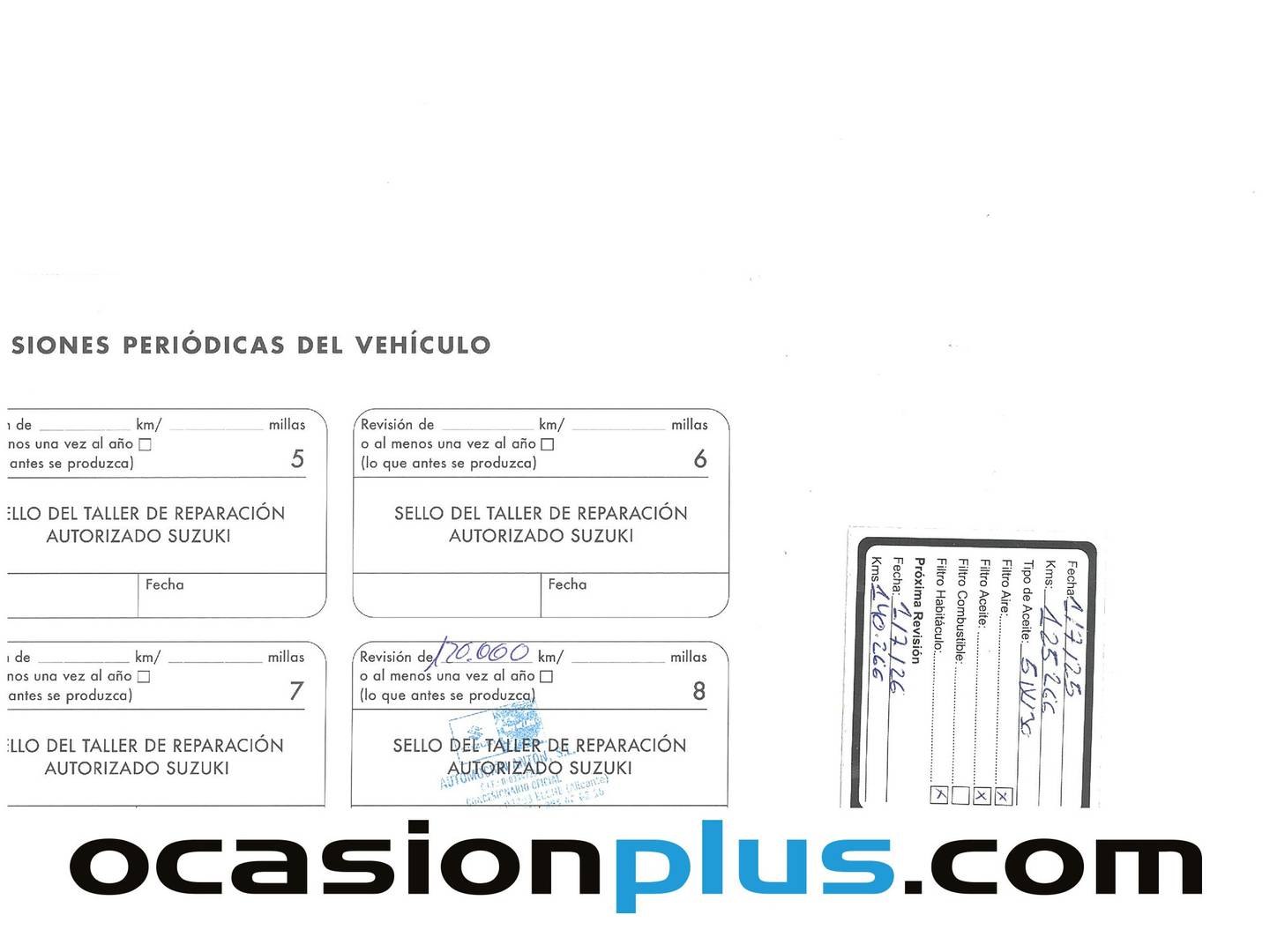 Foto del mantenimiento del Suzuki Vitara Suzuki Vitara 1.4 Turbo S 4WD (140 CV)
