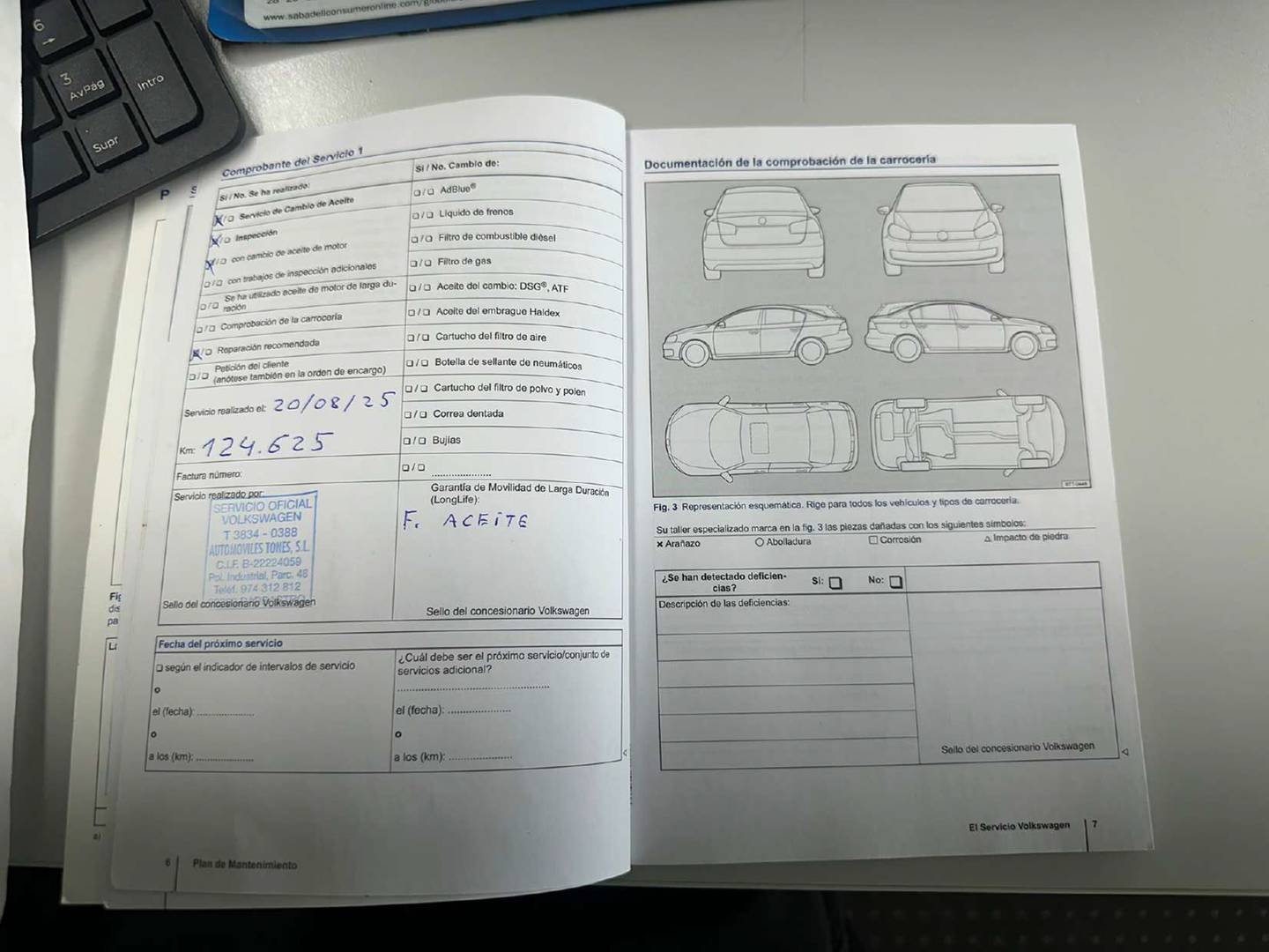 Foto del mantenimiento del Volkswagen Golf Volkswagen Golf Advance 1.4 TSI BMT (122 CV)