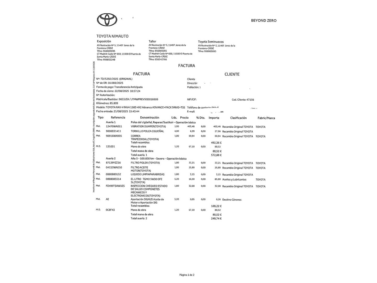 Foto Toyota Rav4 Toyota Rav4 Advance 2WD Pack Drive (143 CV)