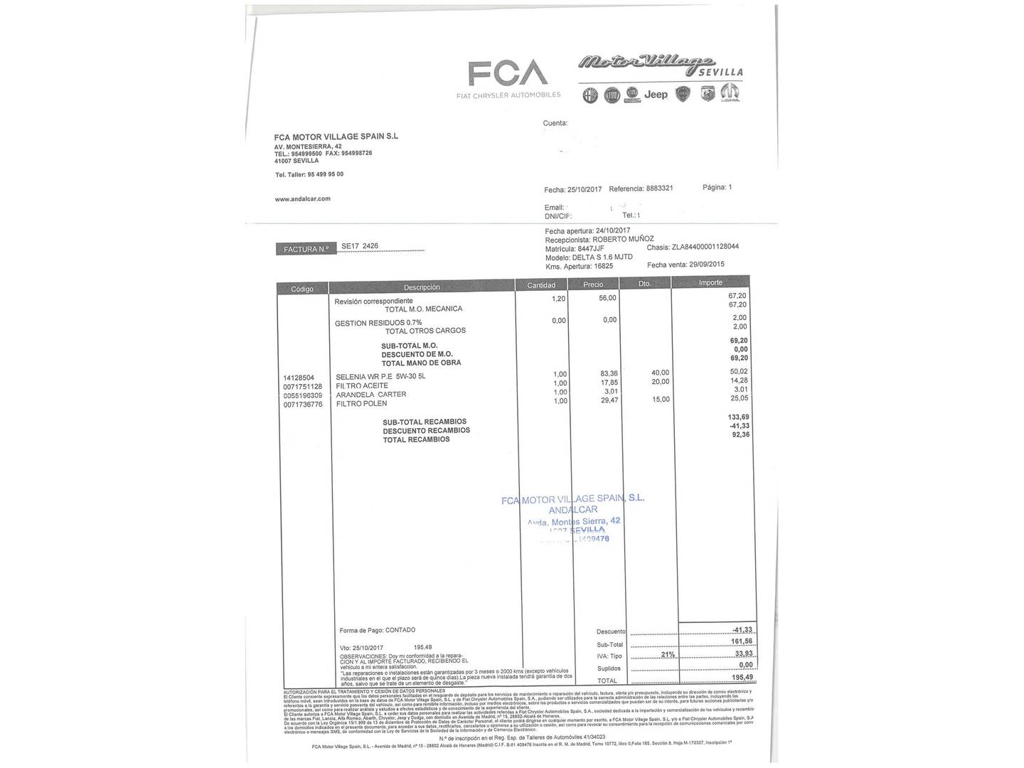 Lancia Delta Lancia Delta 1.6 Multijet Edición Especial S (120 CV) 2015