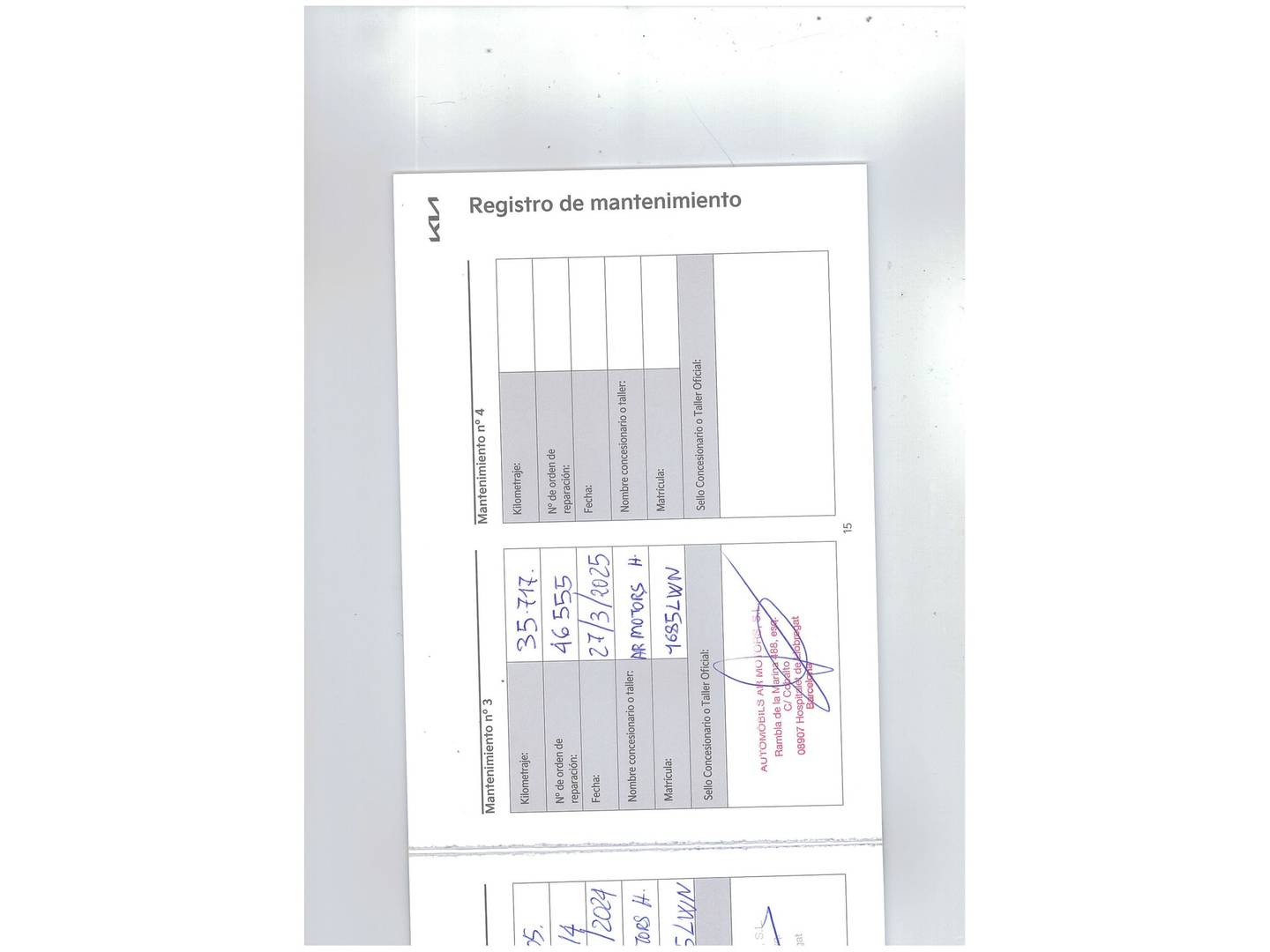 Foto del mantenimiento del KIA Ceed Kia Ceed 1.0 T-GDI Drive  (100 CV)