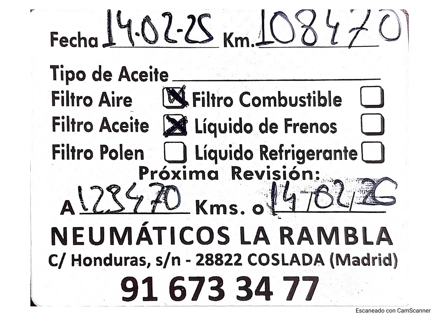 Foto del mantenimiento del Renault Captur Renault Captur TCe 90 Xmod Energy (90 CV)