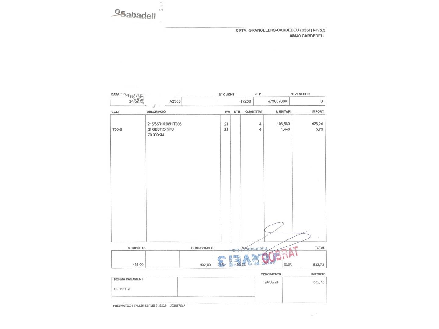 Foto del mantenimiento del Jeep Renegade Jeep Renegade 1.0G Longitude 4x2 (120 CV)