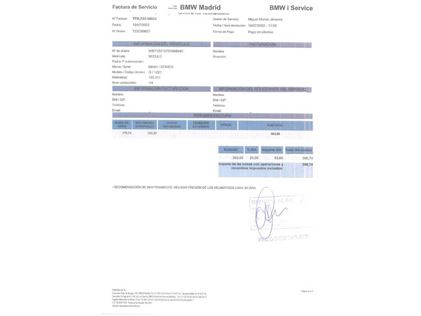 Foto BMW i3 BMW i3 60Ah (170 CV)