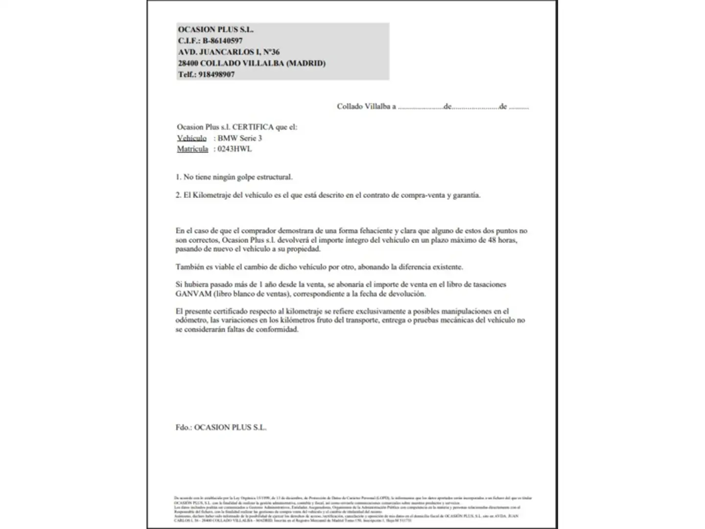 Certificado