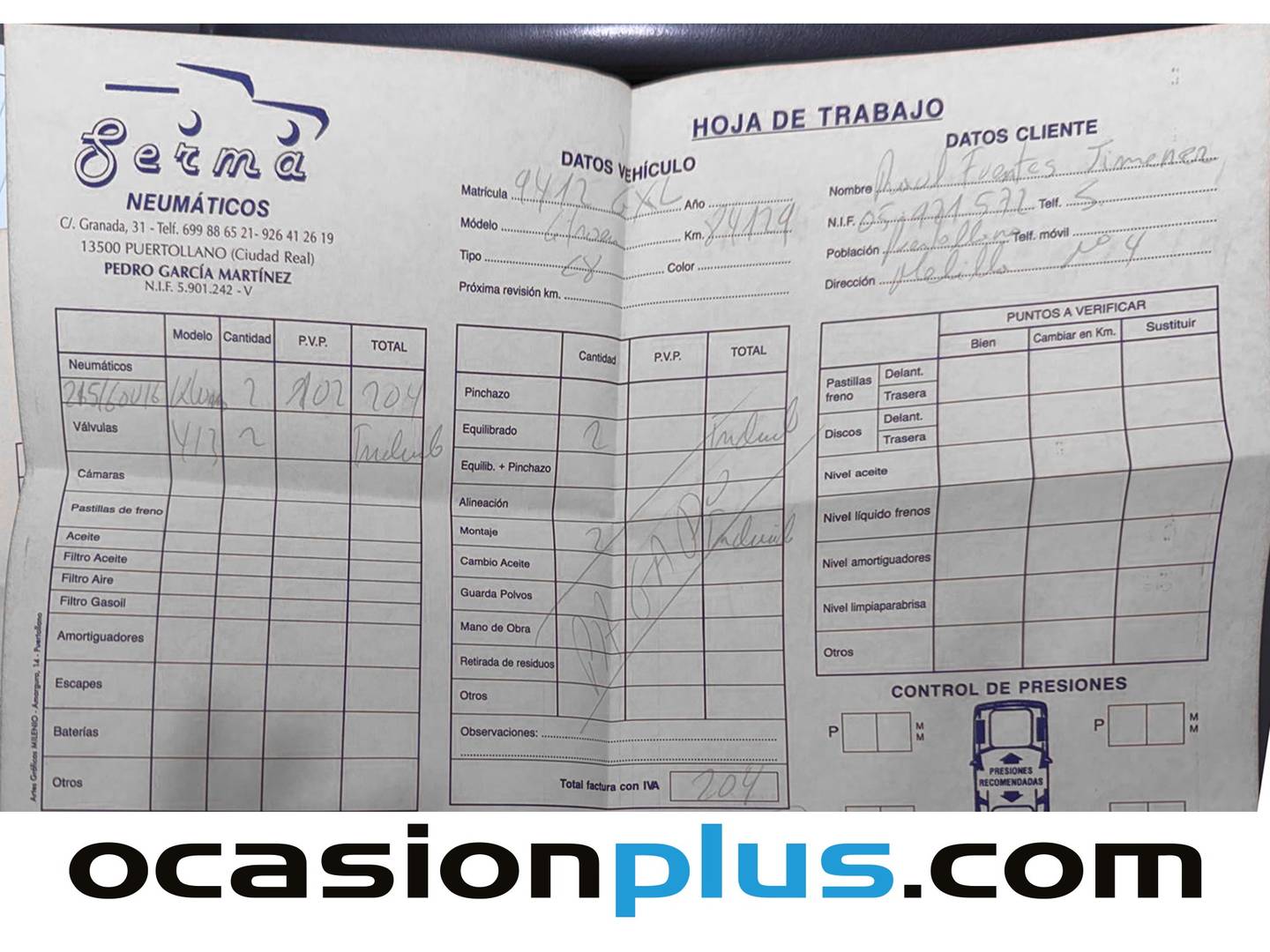 Foto del mantenimiento del Citroën C8 Citroën C8 2.0 HDI Premier (138 CV)