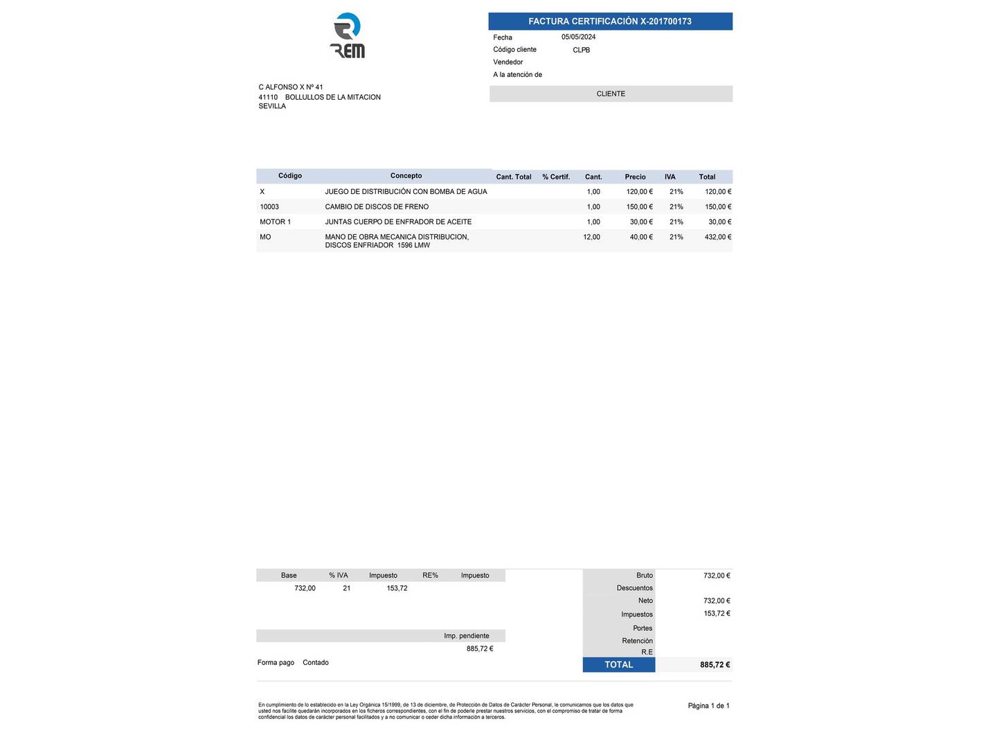 Foto del mantenimiento del Peugeot Boxer Peugeot Boxer Furgon BlueHDi 140 S&S Pack 335 L2H2 (140 CV)