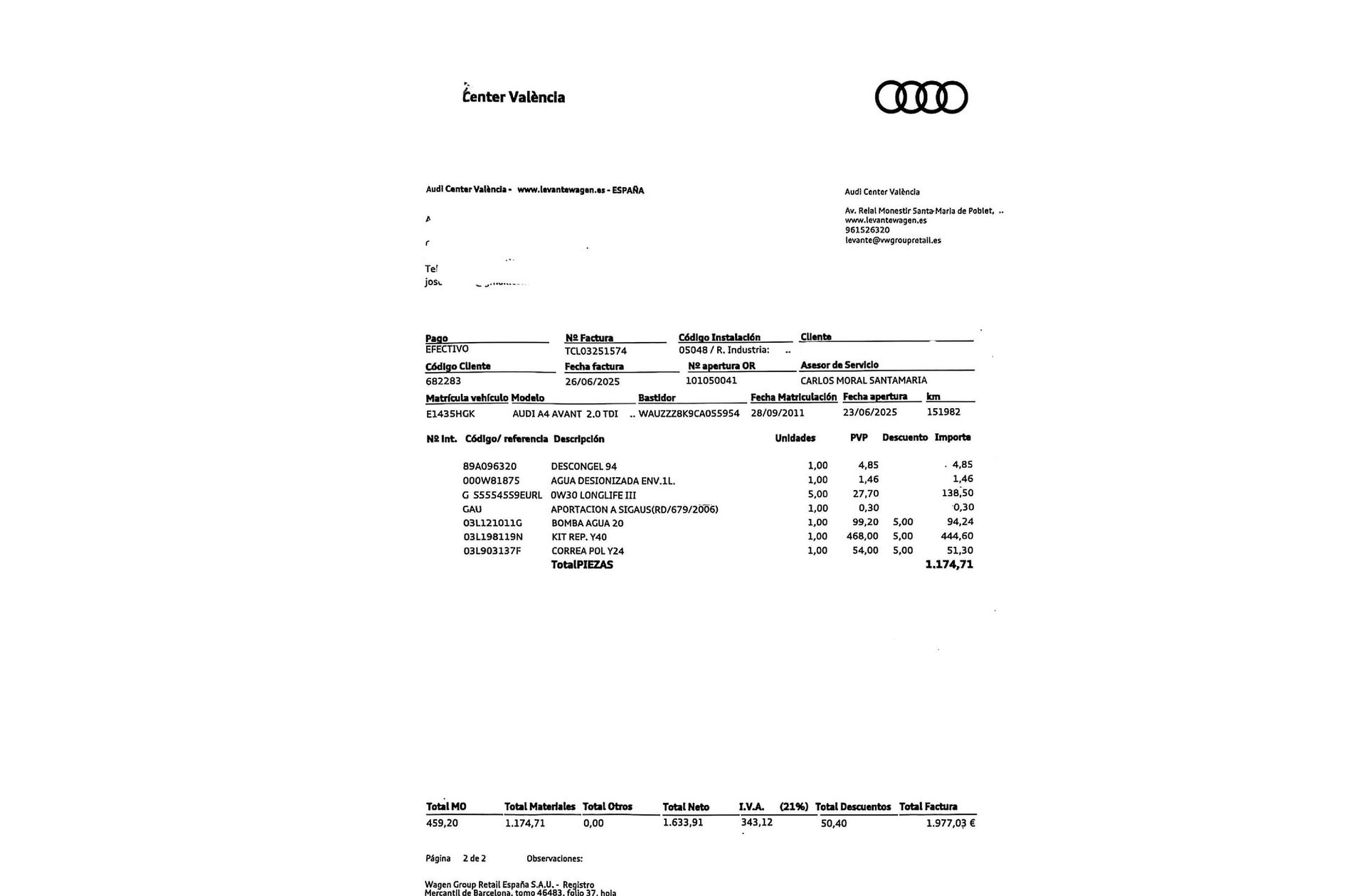 Audi A4 Avant 2.0 TDI multitronic - foto 21