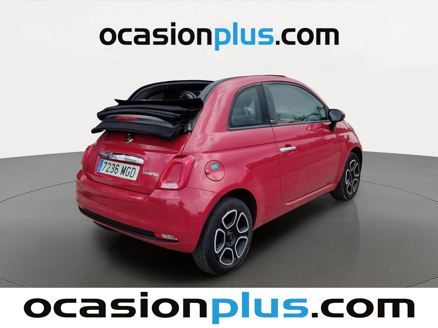 Foto trasera Fiat 500C Fiat 500C 1.0 Hybrid Club  (70 CV) derecha