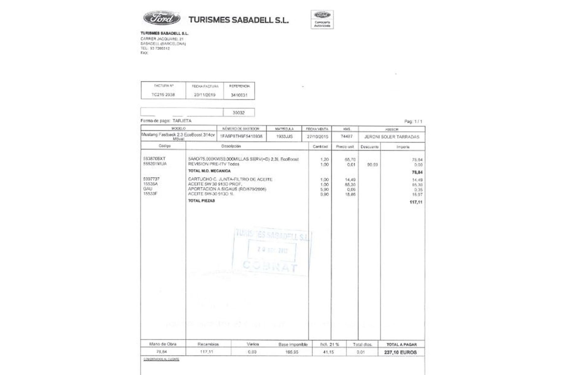Ford Mustang 2.3 EcoBoost Mustang (Fastback) - foto 26