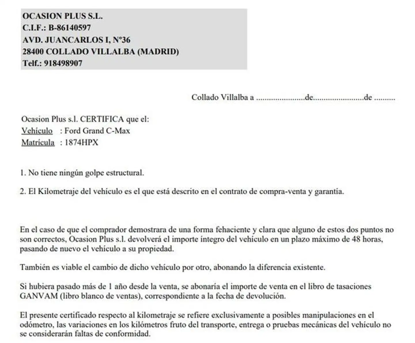Certificado