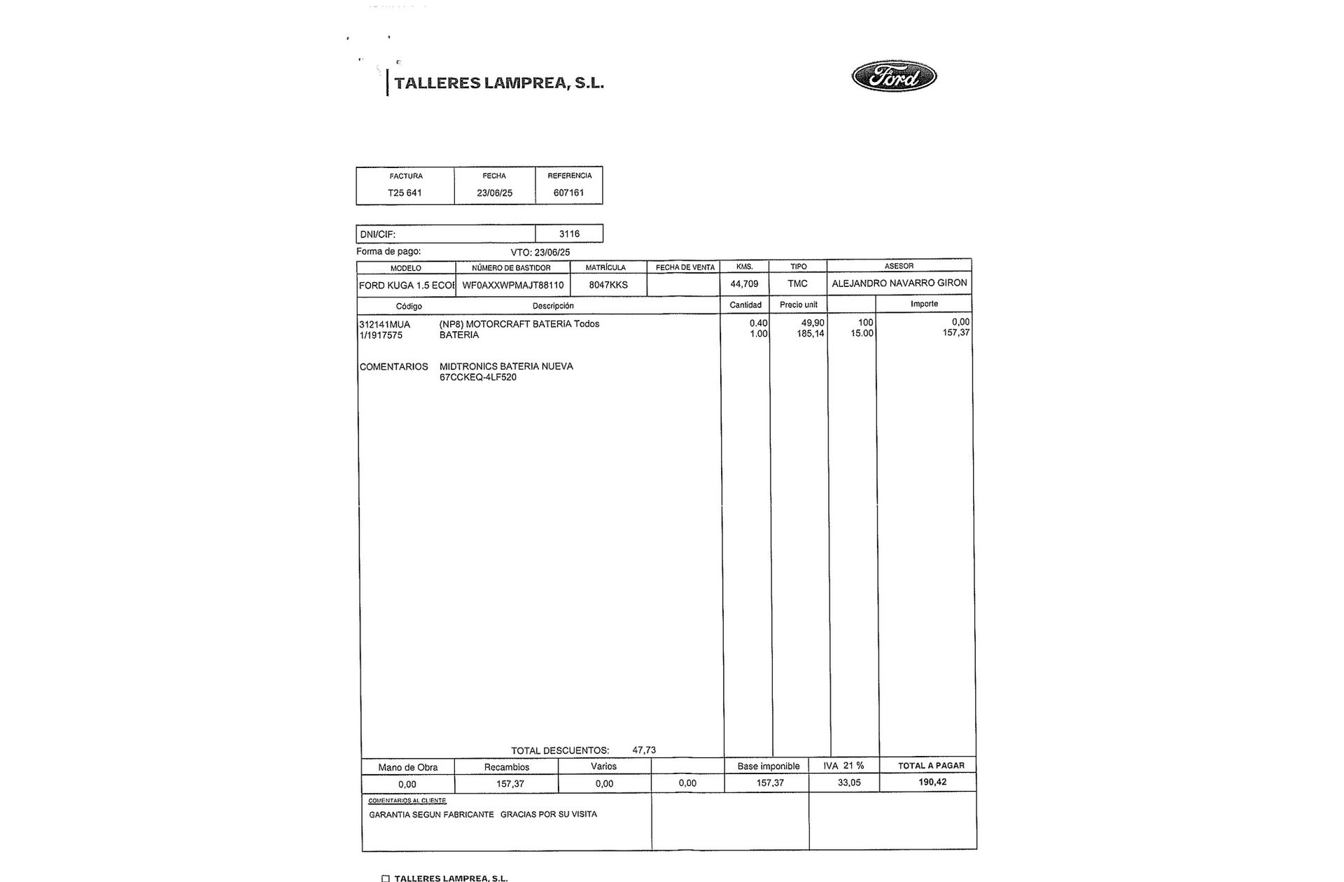 Ford Kuga 1.5 EcoBoost Vignale 4x2 - foto 23