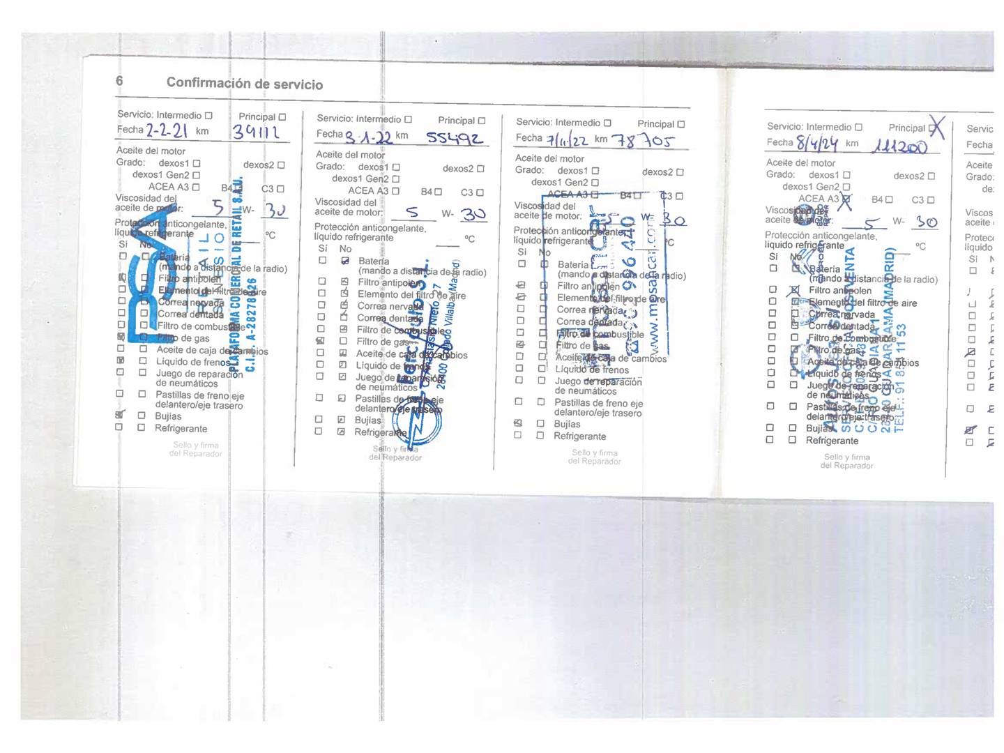 Foto del mantenimiento del Opel Mokka X Opel Mokka X 1.4 Turbo GLP Excellence 4X2 (140 CV)