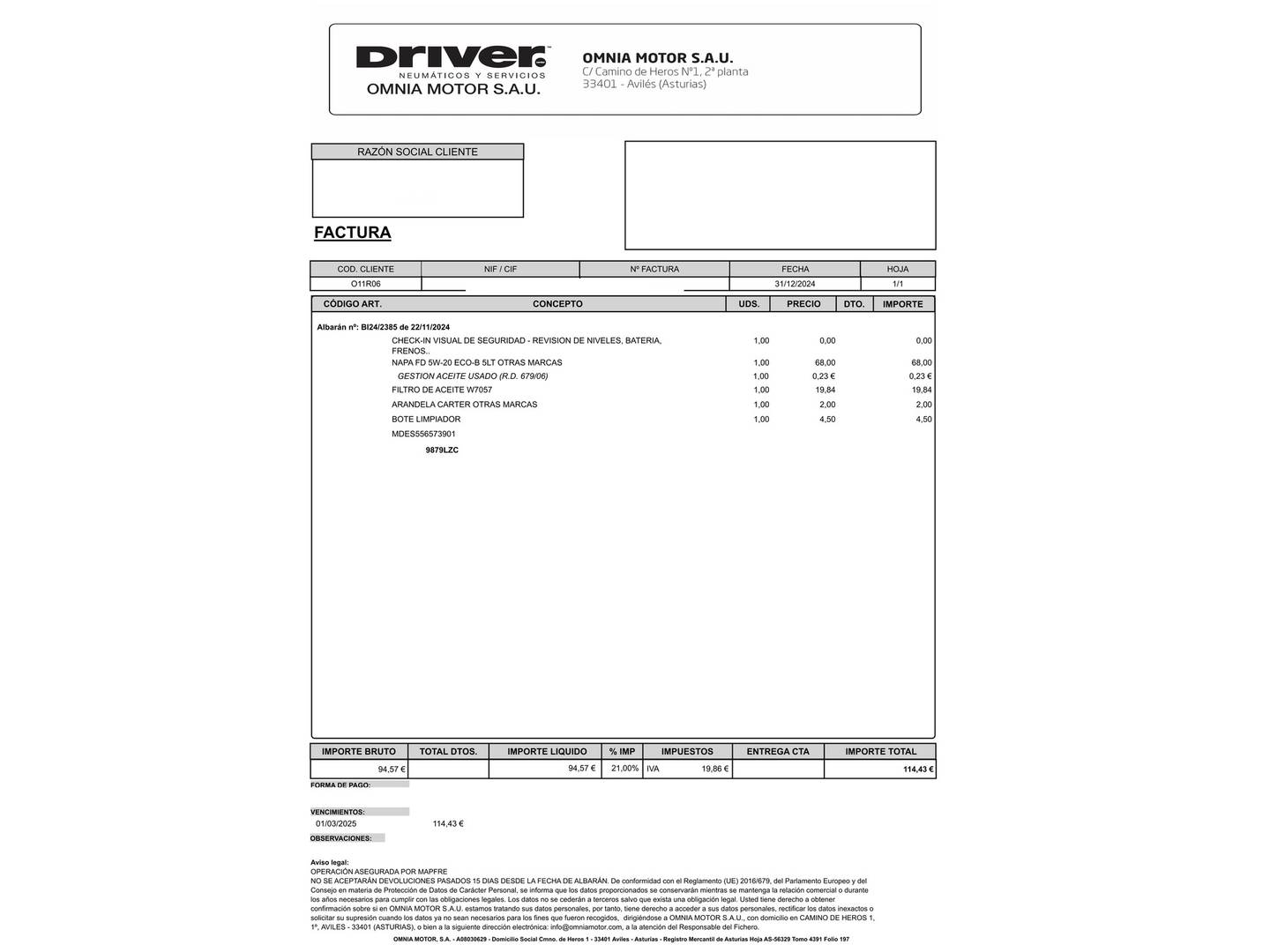 Foto del mantenimiento del Ford Kuga Ford Kuga 1.5T EcoBoost ST-Line X 4x2 (150 CV)